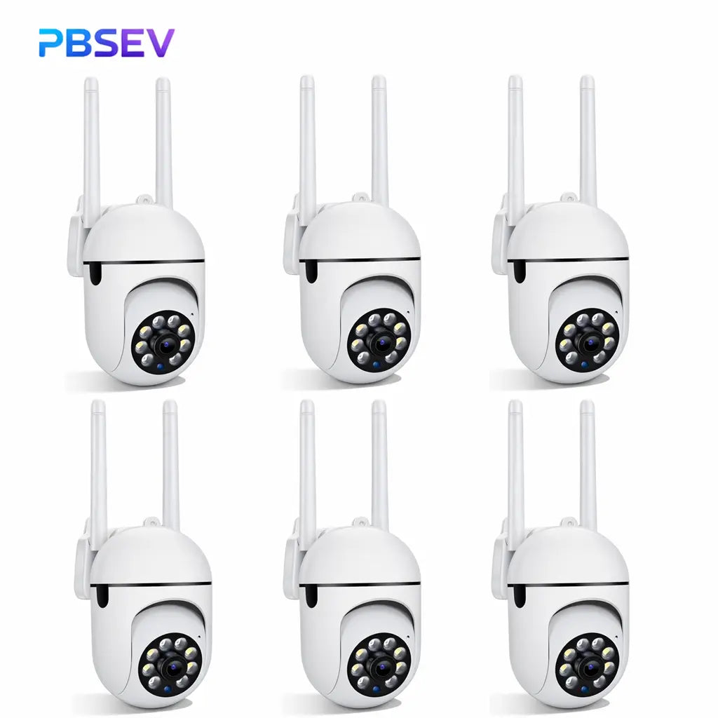 PBSEV Cameras for Home, 1080P Pan Tilt Panoramic HD Surveillance Camera, AI Human Detection, Color Night Vision, Crisp Two-Way Audio, Bluetooth & Wi-Fi Connection, Equipped with 9.9FT Long Power Cable, 24/7 Continuous Recording for Home, Pet Monitoring