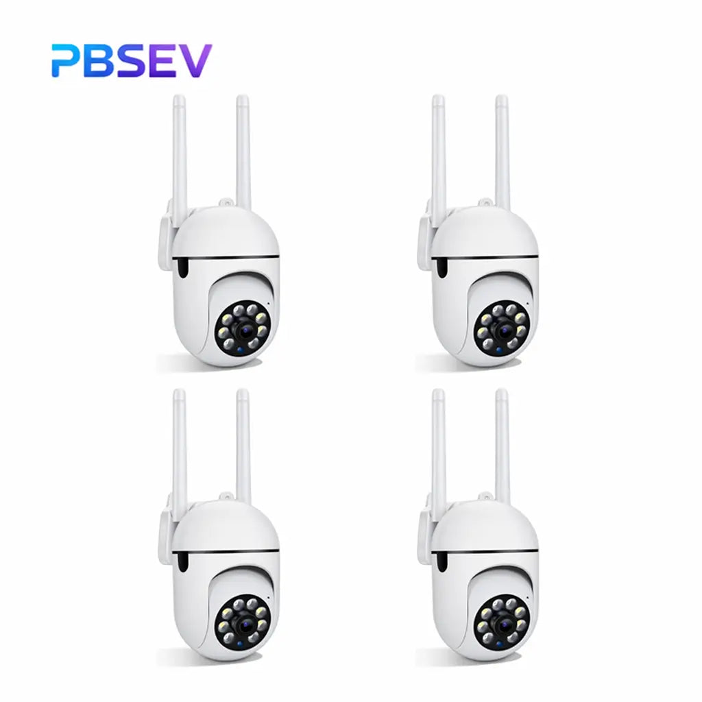 PBSEV Cameras for Home, 1080P Pan Tilt Panoramic HD Surveillance Camera, AI Human Detection, Color Night Vision, Crisp Two-Way Audio, Bluetooth & Wi-Fi Connection, Equipped with 9.9FT Long Power Cable, 24/7 Continuous Recording for Home, Pet Monitoring