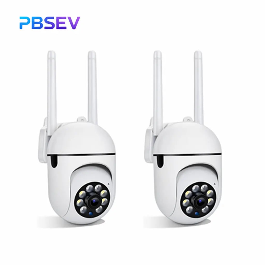 PBSEV Cameras for Home, 1080P Pan Tilt Panoramic HD Surveillance Camera, AI Human Detection, Color Night Vision, Crisp Two-Way Audio, Bluetooth & Wi-Fi Connection, Equipped with 9.9FT Long Power Cable, 24/7 Continuous Recording for Home, Pet Monitoring