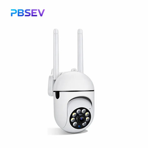 PBSEV Cameras for Home, 1080P Pan Tilt Panoramic HD Surveillance Camera, AI Human Detection, Color Night Vision, Crisp Two-Way Audio, Bluetooth & Wi-Fi Connection, Equipped with 9.9FT Long Power Cable, 24/7 Continuous Recording for Home, Pet Monitoring